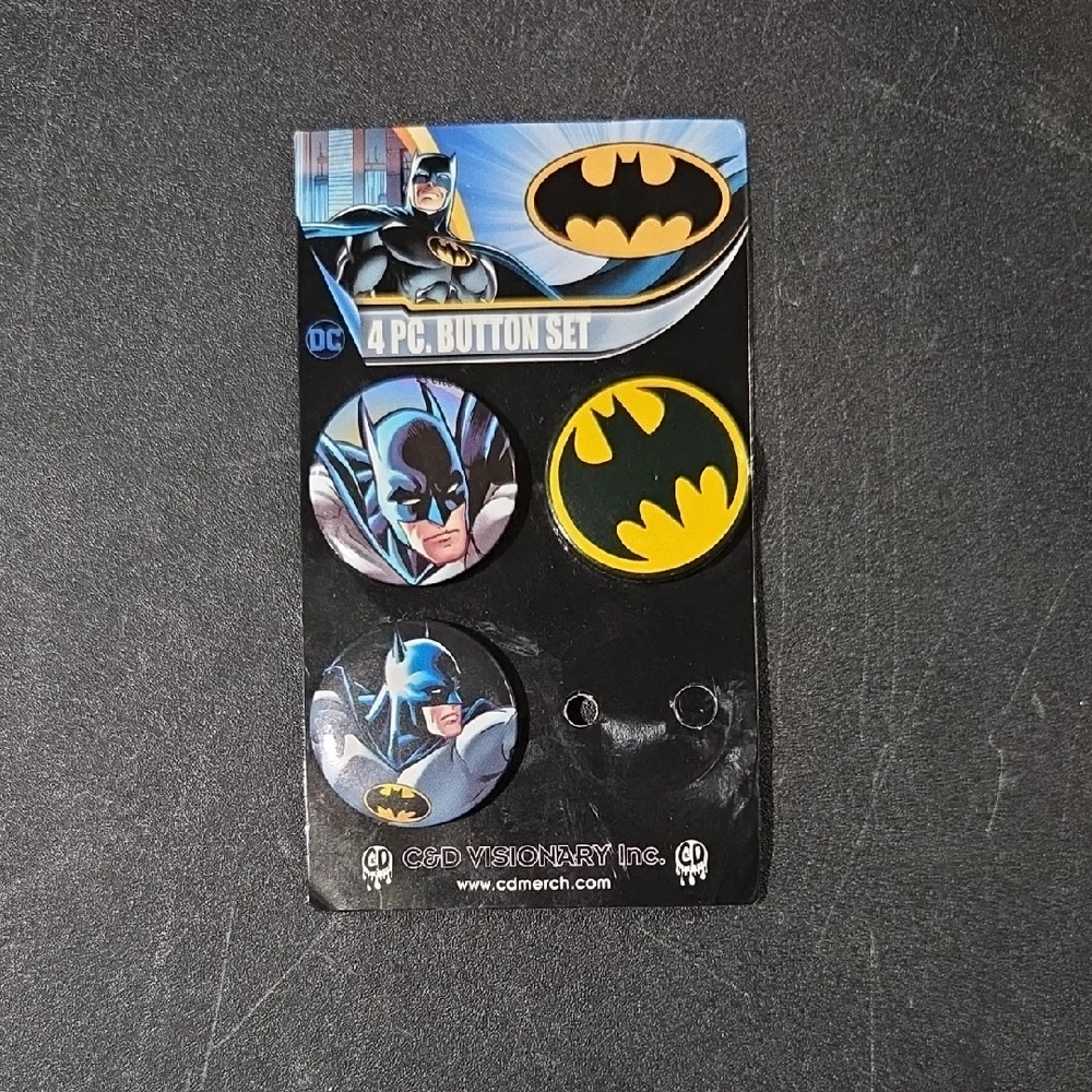 Batman 4-Piece Button Set